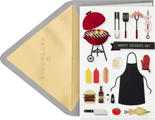 Vista 9 de Hallmark Tarjeta del día del padre para papá con regalo (enfriador de latas de bebida extraíble) Día del Padre Padre extraíble enfriador de latas