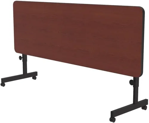 Vista 3 de Correll Deluxe (HPL) Mesa de oficina abatible, 24 x 72 pulgadas, cereza