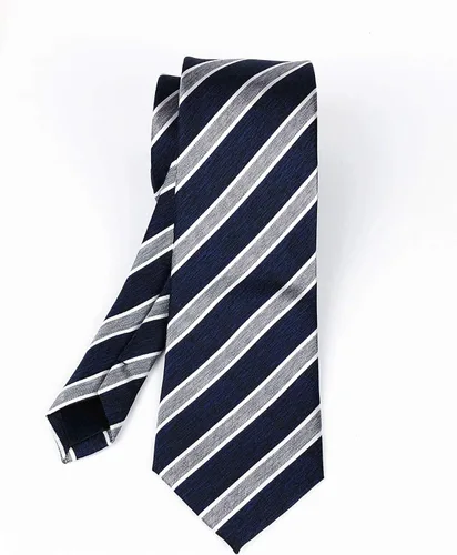 Vista 21 de Secdtie Corbata clásica de seda tejida jacquard a rayas para hombre