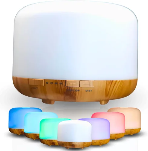 Vista 13 de Mystic Romance Difusor de aceite esencial, humidificador de aromaterapia de 10.1 fl oz y luz nocturna para un ambiente relajante en la oficina