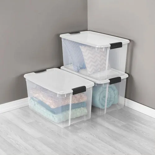 Vista 5 de Sterilite Caja Ultra Latch, 70 cuartos de galón, paquete de 4 con 30