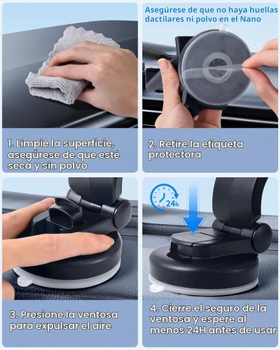 Vista 7 de Soporte de teléfono para tablero de automóvil, [brazo ajustable de 180°] Z Fold 7 6 5 4 3 2 accesorios para parabrisas de salpicadero, soporte