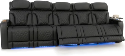Vista 88 de Seatcraft Luminis 365 - Asiento de cine en casa (fila de 2 biplazas), color carmesí
