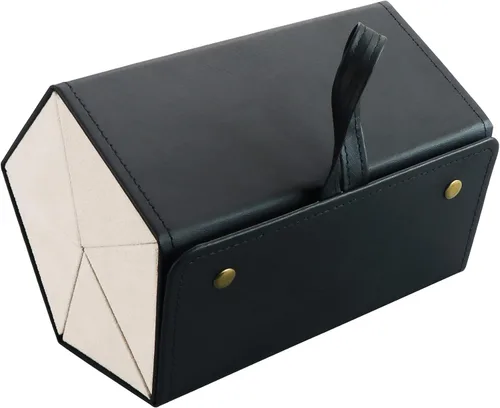 Vista 25 de LifeArt Caso duro de la lente de la cáscara, caso de gafas de sol portátil, Caso de la lente de cuero de la PU de moda, ligero 2lian_negro