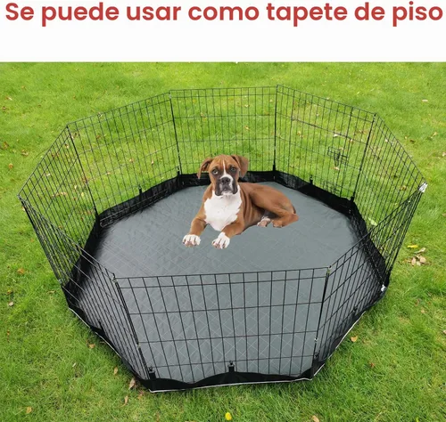 Vista 7 de Cubierta para Corralito de Perros a Prueba de Sol/Lluvia, Proporciona Sombra y Seguridad para Interior y Exterior, Cubierta de Corralito para Perros