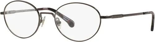 Vista 2 de Brooks Brothers BB1032 - Marcos redondos para anteojos recetados para hombre lente bronce cepilladodemostración 1890in Lente de metal cepilladoDemo