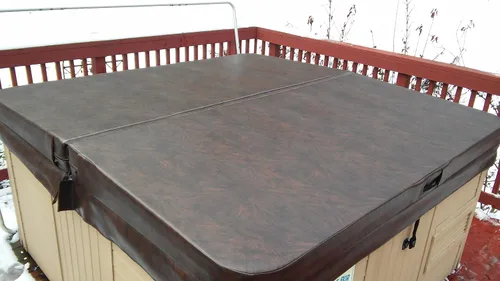Vista 6 de BeyondNice Cubierta de lujo para bañera de hidromasaje, hecha a medida, EPS de alta calidad de 4"/5"/6" de grosor para todo tipo de clima, funda