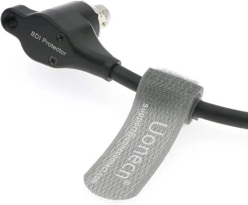 Vista 4 de Uonecn Cable protector SDI HD Cable SDI aisladores galvánicos BNC macho a ángulo recto BNC hembra para cámara RED-Komodo 20CM (negro)
