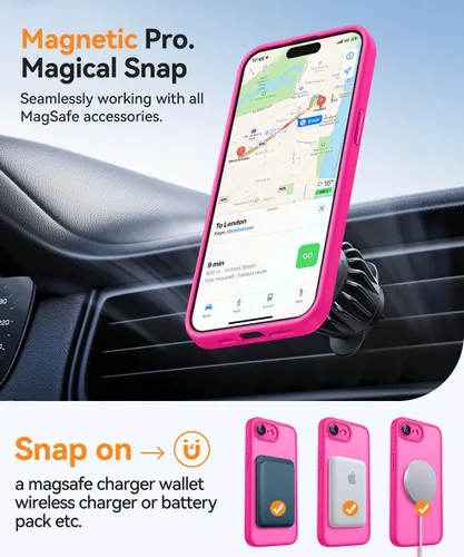 Vista 170 de CANSHN Funda magnética compatible con iPhone Air (6.5 pulgadas), mejorada [protección completa de la cámara] [compatible con Magsafe]