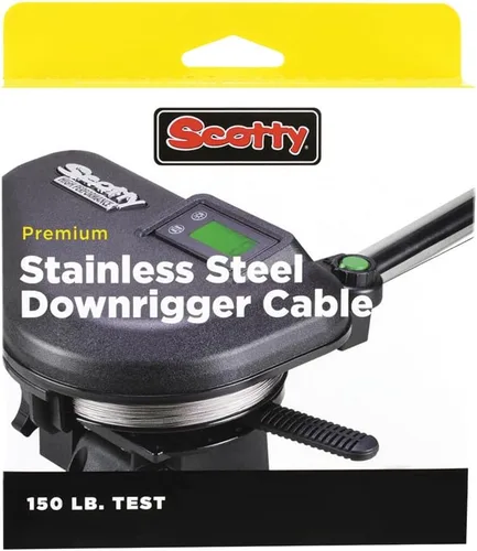 Vista 2 de Accesorios de navegación Nuevo 150 Lb Premium Acero Inoxidable Downrigger Cable Scotty Downriggers 1002k Longitud 400