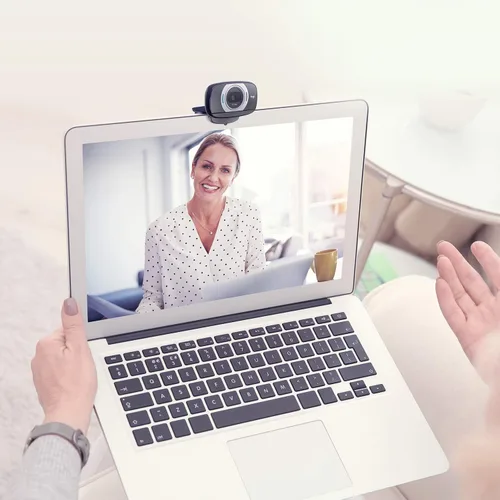 Vista 2 de Logitech. Webcam portátil C615 HD de 1080 pixel con autofoco, Negro talla única
