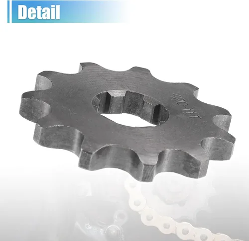 Vista 5 de X AUTOHAUX 1 juego de 420 estilos 11 dientes 0.669 in ID motocicleta piñón delantero motor apto para motocicleta 50cc 70cc 110cc 125cc motocicleta