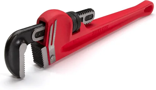 Vista 6 de Steelman 60883 Llave de tubo de mango recto de hierro fundido resistente de 10 pulgadas