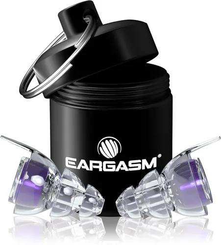 Vista 10 de Eargasm Tapones para los oídos de alta fidelidad que brillan en la oscuridad para conciertos, festivales, músicos, DJs, protección auditiva nocturna