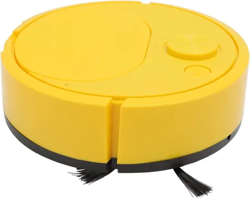 Vista 8 de Robot Aspirador Multifuncional Carga USB Mini Robot de Barrido Inteligente para Pisos de Madera Azulejos Alfombra (Amarillo) Roboticvacuumcleaner
