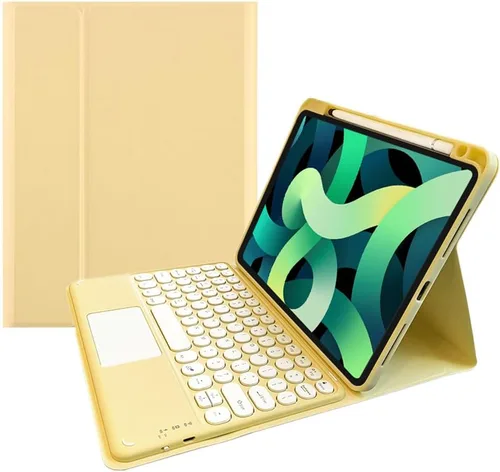 Vista 19 de kaitesi Funda con Teclado para iPad 9ª 8ª 7ª Generación iPad 10.2 pulgadas Touchpad Teclado Desmontable para iPad Air 3ª Generación 10.5"/iPad Pro