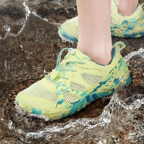 Vista 6 de Lefflow Zapatos de agua de senderismo para mujer, minimalistas, para playa, piscina, caminar, zapatos deportivos Caja de punta ancha