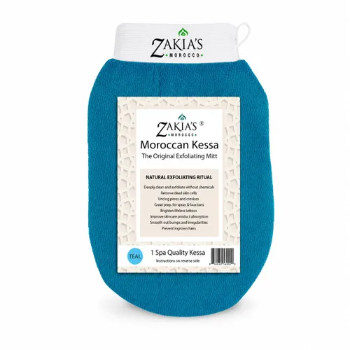 Vista 20 de Guantes exfoliantes originales Kessa, paquete económico (2 unidades), color beige, microdermoabrasión en casa, elimina la piel muerta no deseada