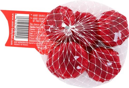 Vista 3 de The Laughing Cow Mini Babybel Original Cheese en red, 4.5 onzas- 12 por caja.