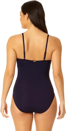 Vista 9 de Anne Cole Maillot Solid traje de baño de una pieza para mujer
