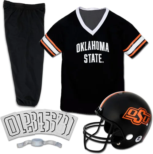Vista 10 de Franklin Sports NCAA - Conjunto de uniforme de fútbol americano para niños, camiseta de fútbol universitario, casco + pantalones para niños y niñas