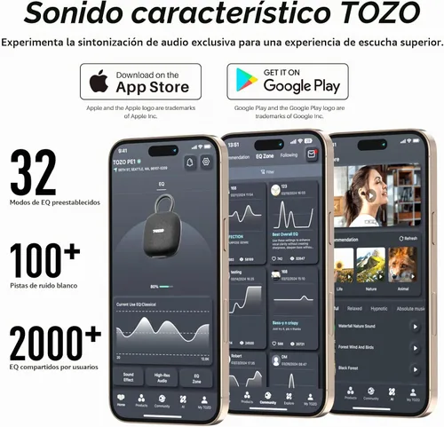 Vista 6 de TOZO PE1 - Altavoces Bluetooth portátiles con mosquetón ajustable, mini altavoz de ducha inalámbrico Bluetooth con IPX8 impermeable, 32 horas
