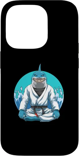 Vista 17 de iPhone 12 Pro Max Jiu Jitsu Shark con Gi - Estuche de agarre y judo