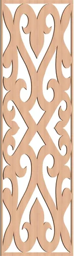 Vista 75 de Keene Paneles de pared decorativos de madera con calado, 9 3/8 pulgadas de ancho x 24 3/8 pulgadas de alto x 1/4 de alto, abedul Birch