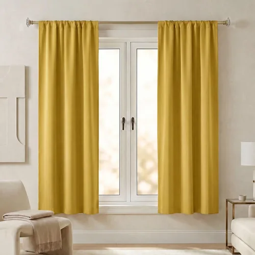 Vista 59 de Superior Cortinas opacas, oscurecimiento de habitación, dormitorio, cortinas, cocina, detalles de ventana de sala de estar, bloqueo solar, térmico