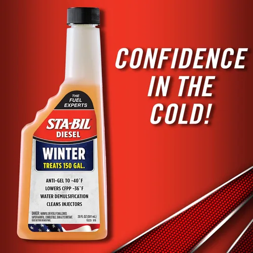 Vista 5 de STA-BIL Diesel Winter Anti-Gel - Evita la gelificación de combustible hasta -40 grados Fahrenheit - Limpia los inyectores - Trata 250 galones