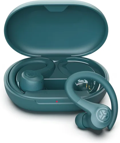 Vista 11 de JLab Go Sport+ - Auriculares inalámbricos de entrenamiento con llamadas claras C3, diseño deportivo de gancho seguro, tiempo de reproducción