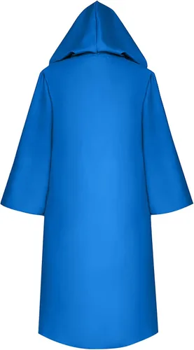 Vista 3 de HRSTUYL Capa para hombre vestidos para mujer capa con capucha para mujer capa de brujas capa medieval con capucha disfraz de mago