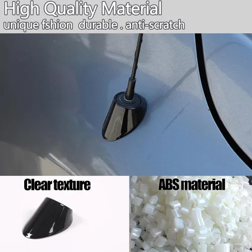Vista 3 de Cubierta de antena compatible con Nissan Titan 2016-2023 (negro brillante)
