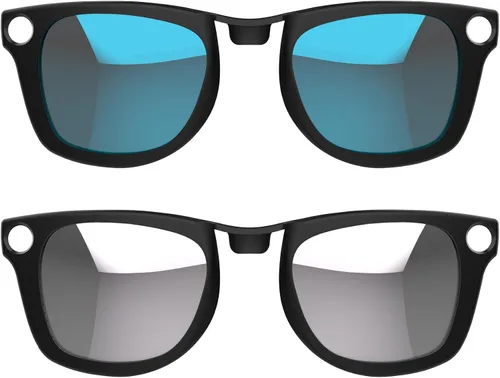 Vista 13 de HIBLOKS Clip polarizado para gafas inteligentes Ray-Ban Meta Wayfarer, Plateado