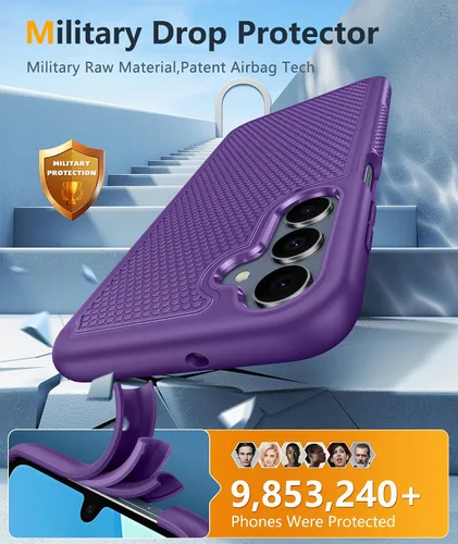 Vista 903 de FNTCASE Funda para iPhone 17 Pro: Fundas delgadas translúcidas de color azul claro compatibles con MagSafe, protección completa de la cámara