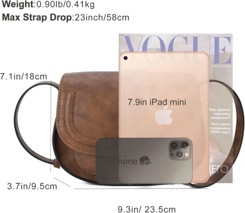 Vista 5 de Anna Jones Bolsa de hombro de tira ajustable, bandolera, cartera pequeña, para mujer
