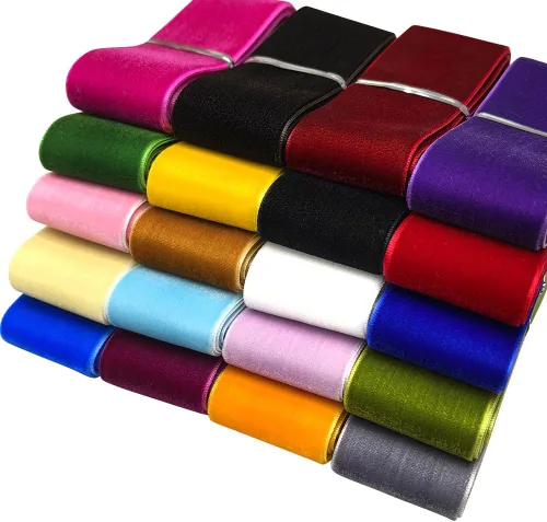 Vista 43 de Chenkou Craft 5 yardas de cinta de terciopelo para decoración navideña y embalaje artesanal