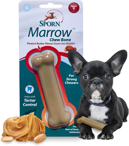 Vista 33 de Sporn Yuppie - Juguete dental para cachorros, masticable de médula, pequeño, blanco, (33810)