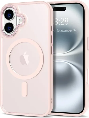 Vista 242 de Anuck - Funda magnética para iPhone 11 compatible con MagSafe, carcasa trasera mate translúcida dura, borde de TPU, delgada, resistente a impactos