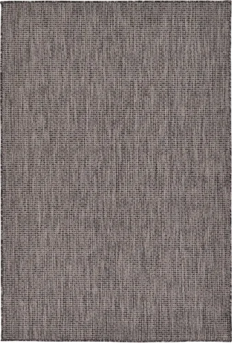 Vista 46 de Unique Loom Collection - Alfombra casual de transición sólida jaspeada para interiores y exteriores