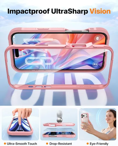 Vista 120 de DIACLARA - Funda transparente compatible con iPhone XR 6.1 pulgadas 2018