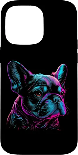 Vista 21 de French Bulldog Retro Design Case for iPhone 17