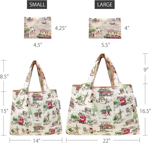 Vista 5 de Bowbear Bolsa de compras reutilizable de nylon plegable