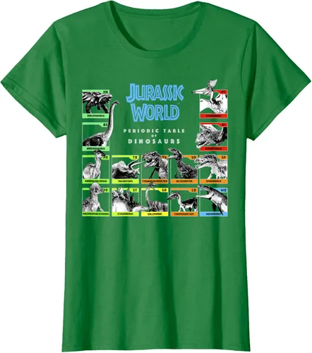 Vista 29 de Jurassic World Camiseta Periodic Table of Dinosaurs, Negro, S