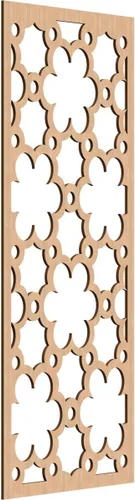 Vista 31 de 9 3/8"W x 24 3/8"H x 1/4"T Southgate Decorativos Paneles De Pared De Madera Calado, Abedul