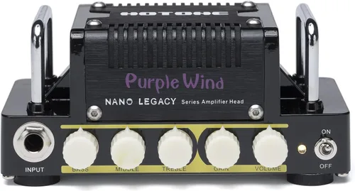 Vista 3 de Hotone Nano Legacy Purple Wind - Cabezal de amplificador de guitarra compacta de 5 vatios con ecualizador de 3 bandas