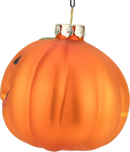 Vista 6 de Tree Buddees Jack-O-Lantern - Adorno de cristal soplado para Halloween, Acción de Gracias, Navidad