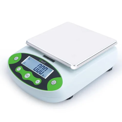 Vista 2 de U.S. Solid Balanza analítica digital 4.4 lbs x 0.00 oz, báscula de laboratorio de alta precisión, peso de calibración de 17.64 oz, 10
