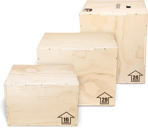 Vista 7 de GoSports Fitness Caja de salto pliométrica 3 en 1 - Pequeña, estándar o XL - Caja de lanzamiento para ejercicios de todos los niveles de habilidad