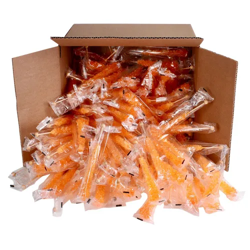 Vista 88 de Palitos de caramelo de roca extragrandes: 12 paletas de cereza rosa – envueltas individualmente – Palitos de caramelo de roca de cristal